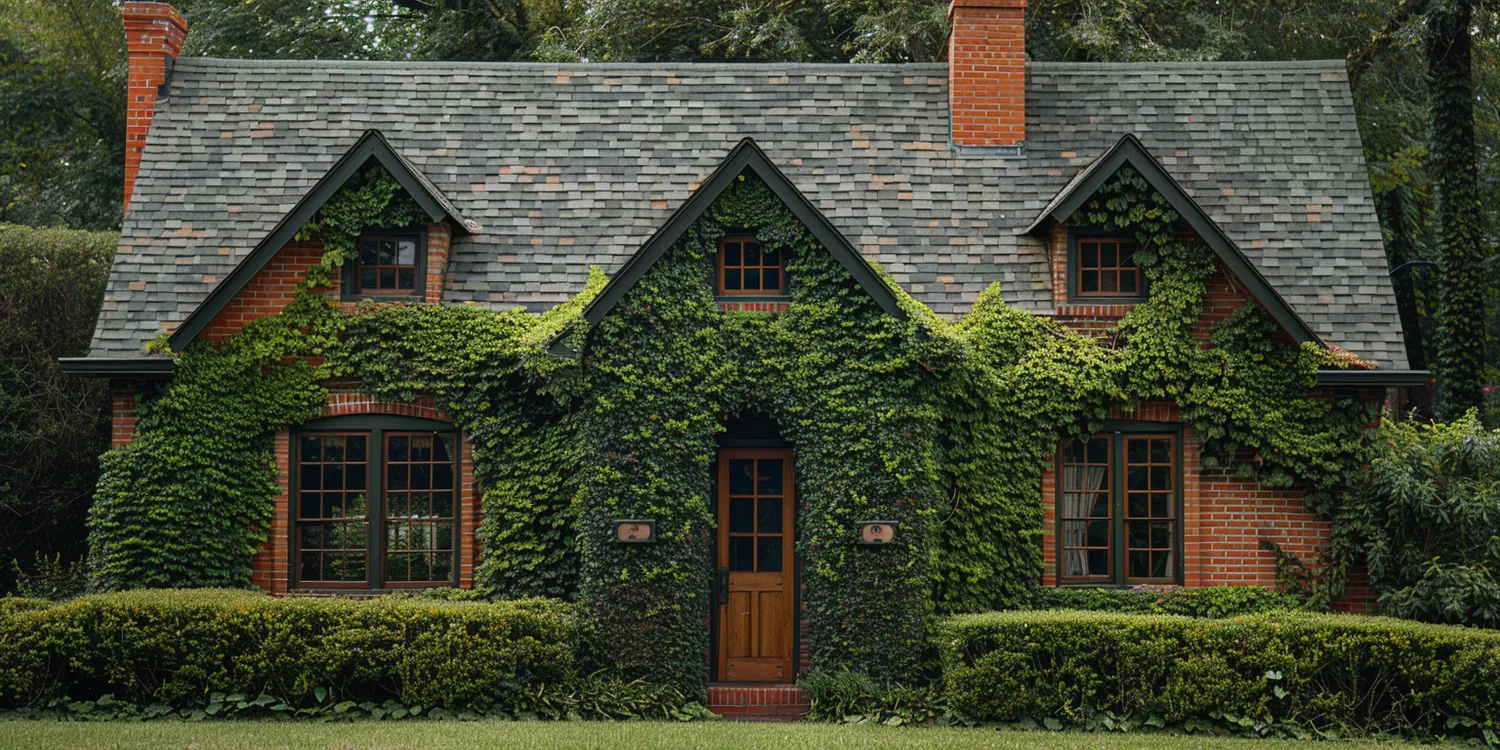 Żywopłot zielony w zimie