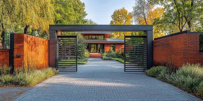 metalowe ogrodzenie z Polski